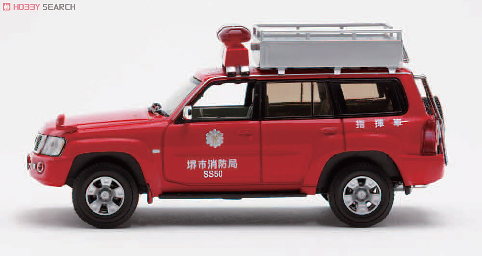 日産 サファリ GRAN ROAD LIMITED (Y61) 2004 大阪府堺市消防局指揮車両 (ミニカー) 商品画像3
