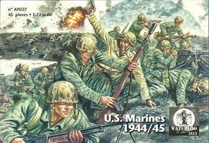 アメリカ海兵隊・硫黄島1944-45・15ポーズ45体 (AP027) (プラモデル)