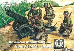 American Mountain Gun from 75 M.M. WWII (Plastic model)