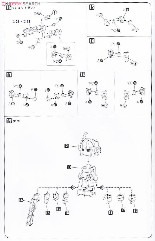 Combat-san Rookie (Plastic model) Assembly guide3