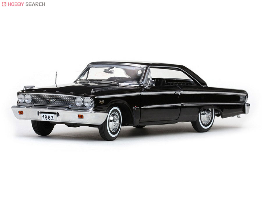 1963年 フォード ギャラクシー 500 ハードトップ (ブラック) (ミニカー) 商品画像1