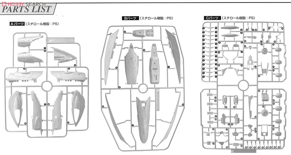 ガミラス艦セット1 (1/1000) (プラモデル) 設計図10