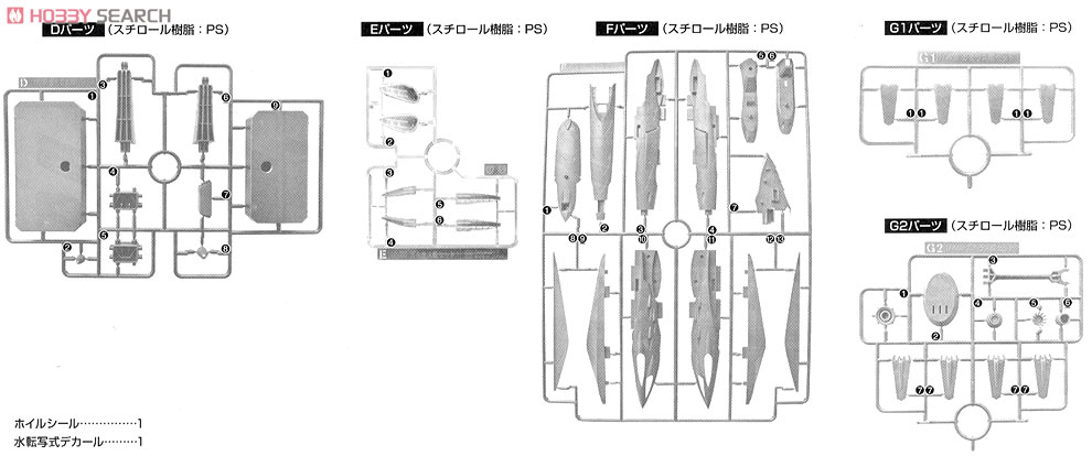 ガミラス艦セット1 (1/1000) (プラモデル) 設計図11