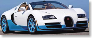 Bugatti Veyron 16.4 Grand Sport VITESSE（ホワイト/ブルー）Concours d`Elegance Pebble Beach 2012 (ミニカー)