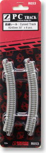 (Z) PC Track (Concrete Disign Tie) Curved Track R245mm 30degrees (6pcs.) (Model Train)