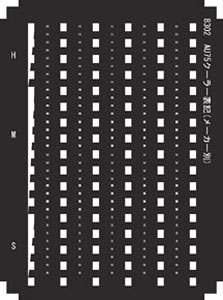 機器表記インレタ AU75クーラー表記 (メーカー別) (白・1枚入り) (鉄道模型)
