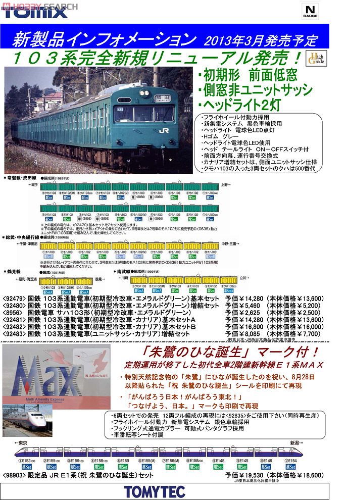 国鉄 103系 通勤電車 (初期型冷改車・エメラルドグリーン) (増結・2両セット) (鉄道模型) その他の画像1