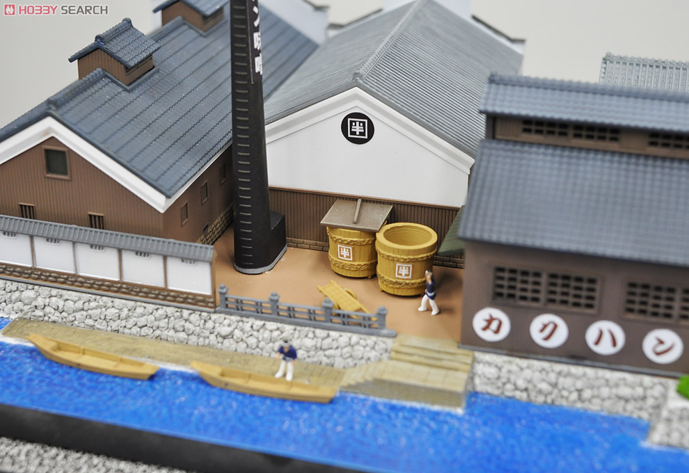 Diorama Base C - Brewery with the anchorage - (for Sake Brewery/Miso Storehouse) (Model Train) Other picture1