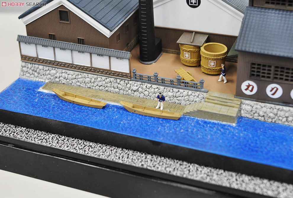 Diorama Base C - Brewery with the anchorage - (for Sake Brewery/Miso Storehouse) (Model Train) Other picture2