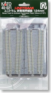 UNITRAM Street Track to Unitrack Conversion Track 124mm (4 7/8``) < TWA124PC > (2pcs.) (Model Train)