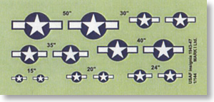 アメリカ陸/海軍航空隊 国籍マーク (1943-47年) （デカール）