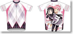 Puella Magi Madoka Magica Madoka & Homura Cycle Jersey (Short Sleeves) 4XL (Anime Toy)