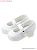 Round Toe Strap Shoes (White) (Fashion Doll) Item picture1