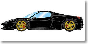 フェラーリ 458スパイダー 2011 クローズ (ブラック) （限定30台） (ミニカー)
