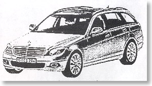 メルセデスベンツ C-class ワゴン Elg 2007 (S204) イリジウムシルバー (ミニカー)