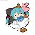 Pikuriru! Hatsune Miku Rubber Strap #02 Marukunaru (Anime Toy) Item picture1