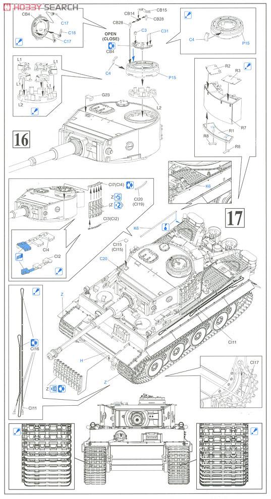 WW.II ドイツ軍 ティーガーI　初期生産型 第1SS装甲師団 東部戦線 1943 (プラモデル) 設計図6