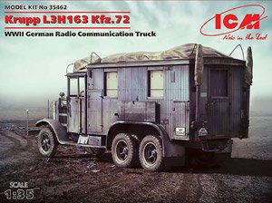 Krupp L3H163 Kfz.72, WWII German Radio Communication Truck (Plastic model)