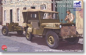 米・GPW 四輪駆動車 + 37mm 対戦車砲M3型 (プラモデル)