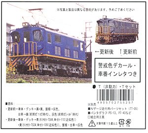 Meitetsu Electric Locomotive Type Deki400 (Prototype Engine/Renewaled Engine each 1-Car) (T+T Set) (without Motor) (2-Car Unassembled Kit) (Model Train)