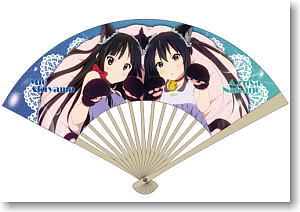 K-on! the Movie Mio & Azusa Nekomimi Folding Fan (Anime Toy)