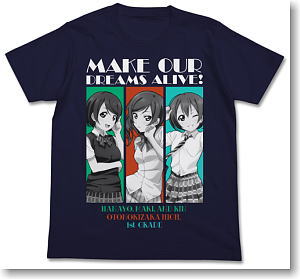Love Live! Hanayo/Maki/Rin T-shirt Black L (Anime Toy)
