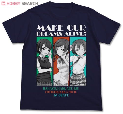 Love Live! Hanayo/Maki/Rin T-shirt Black XL (Anime Toy) Item picture1