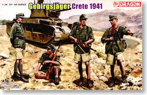 WW.II German Gebirgsjagers Crete 1941 (Plastic model)
