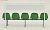 (1/12) EK-02 Station Bench (Green) (Model Train) Item picture4