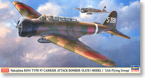 Nakajima B5N1 Type 97 No.1 Carrier Attack Bomber `12th Squadron` (Plastic model)