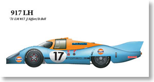 K348 Ver.A : 917LH 1971 Le Mans 24hours Car No.17 J. Siffert / D. Bell (Metal/Resin kit)