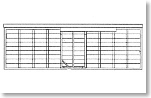 1/80 9mm Boxcar Kujukuri Kewa50 Total Kit (1-Car Unassembled Kit) (Model Train)