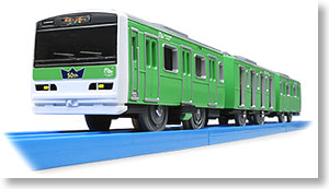 Loves Fun Train Series, Series E231 `Green` Yamanote Line (Green Color 50th Anniversary Wrapping Train) (3-Car Set) (Plarail)