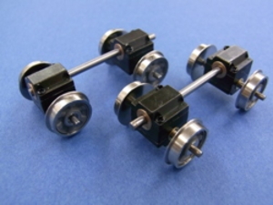 1/80 ACE Gear (WB26.0mm Diameter=10.5mm Waveform Rolling Wheel Style, Gray) (for 1-Car) (Model Train)
