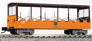 (HOe) The Kurobe Gorge Railway Passenger Car Type BOHA1000 Open Type Coach (Middle Car) (Unassembled Kit) (Model Train)