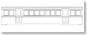 1/80 9mm 台湾 製糖専用線 ボギー客車2 (角窓) (組み立てキット) (鉄道模型)