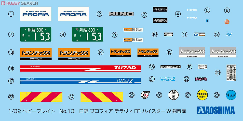 日野 プロフィア テラヴィFW ハイスターW観音扉 (プラモデル) その他の画像2