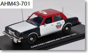 Dodge Diplomat `Chicago Taxi` 1985 (Red/White/Blue) (ミニカー)