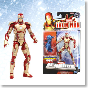Iron Man 3 - Hasbro Action Figure: 6 Inch / Legends - #04 Iron Man (Mark 42 Movie Version) (Completed)