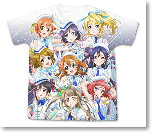 ラブライブ！フルグラフィックTシャツ WHITE M (キャラクターグッズ)