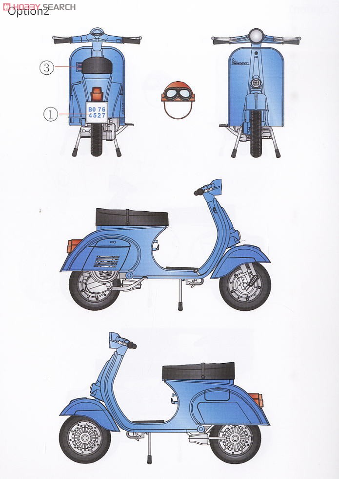 イタリア民生バイク 125 プリマベーラ (2台セット) (プラモデル) 塗装3