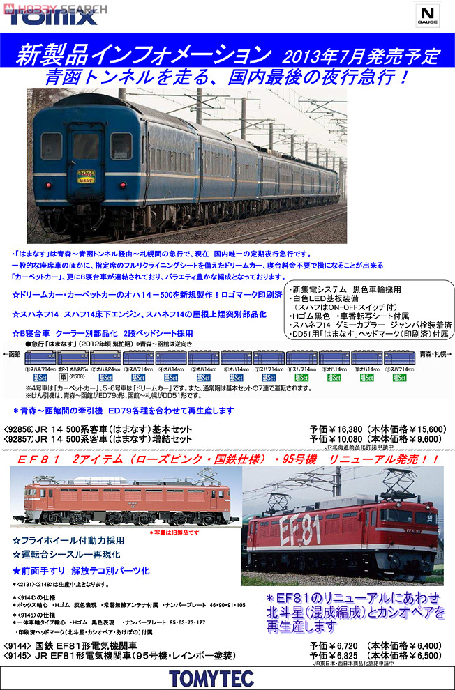 国鉄 EF81形 電気機関車 (鉄道模型) 解説1