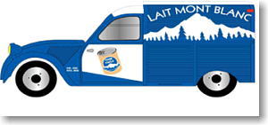 シトロエン 2CV 広告宣伝車 `Lait Mont Blanc` (ミニカー)