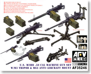 M2HB .50 Machinegun Set w/Rack (Plastic model)