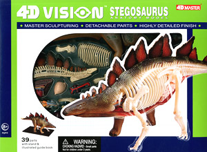 立体パズル 4D VISION 動物解剖 No.25 ステゴサウルス 解剖モデル (プラモデル)