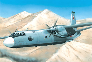 ロシア アントノフ An-24 軍事輸送機 (プラモデル)