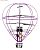 3ch IRC 気球型 ヘリコプター フライング バルーン (紫) (ラジコン) 商品画像1