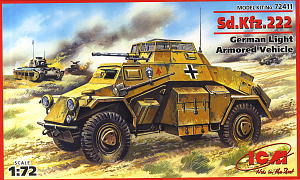 Sd.Kfz.222 German Light Armored Vehicle (Plastic model)