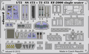 EF-2000 タイフーン 計器盤/シートベルト カラーズームパーツ (接着剤付) (プラモデル)