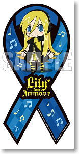 Lily from anim.o.v.e Deforme Lily Ribbon Magnet (Anime Toy)